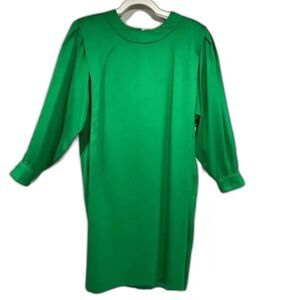 Stanley Sherman for Neiman Marcus Vintage Silk Dress – 1960's Emerald Green (16)